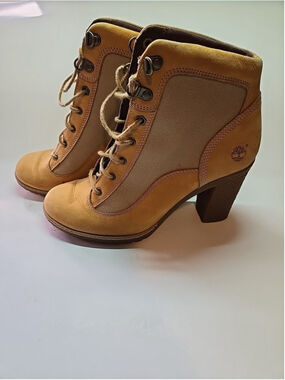 Timberland Glancy 8568B Lace-Up Heeled Boots Women's 7.5